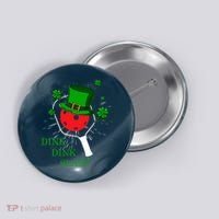 Pickleball St Patricks Day Leprechaun Dink Dink Slam Button thumb 0