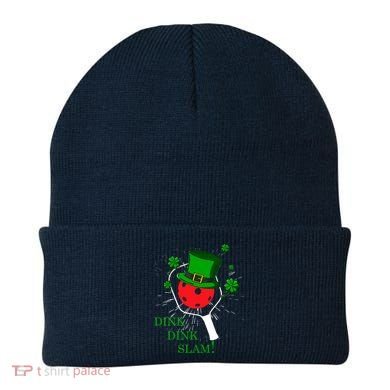 Pickleball St Patricks Day Leprechaun Dink Dink Slam Beanie