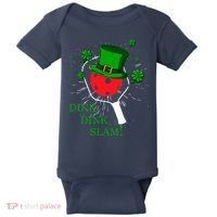 Pickleball St Patricks Day Leprechaun Dink Dink Slam Baby Bodysuit thumb 0