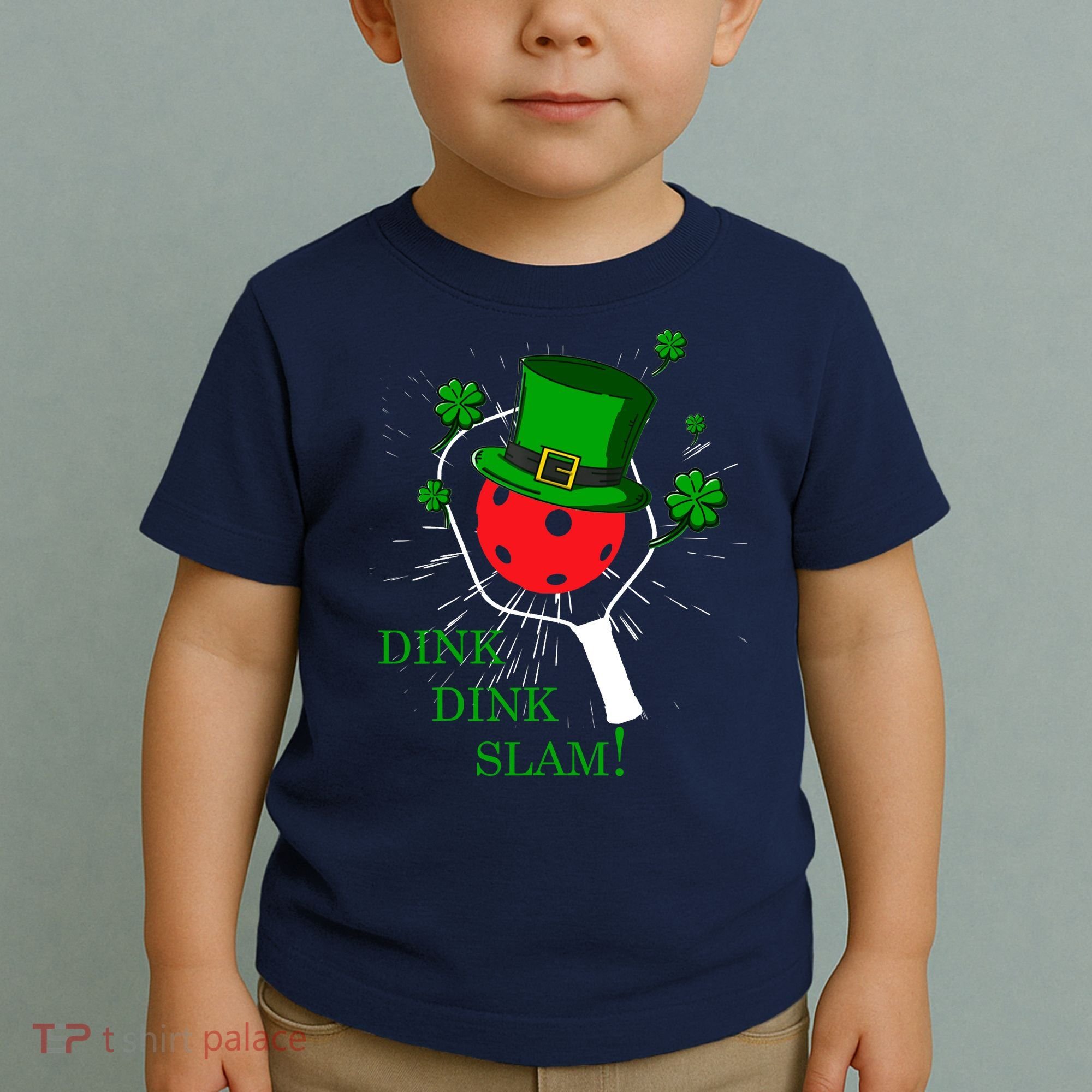 Pickleball St Patricks Day Leprechaun Dink Dink Slam Toddler T-Shirt