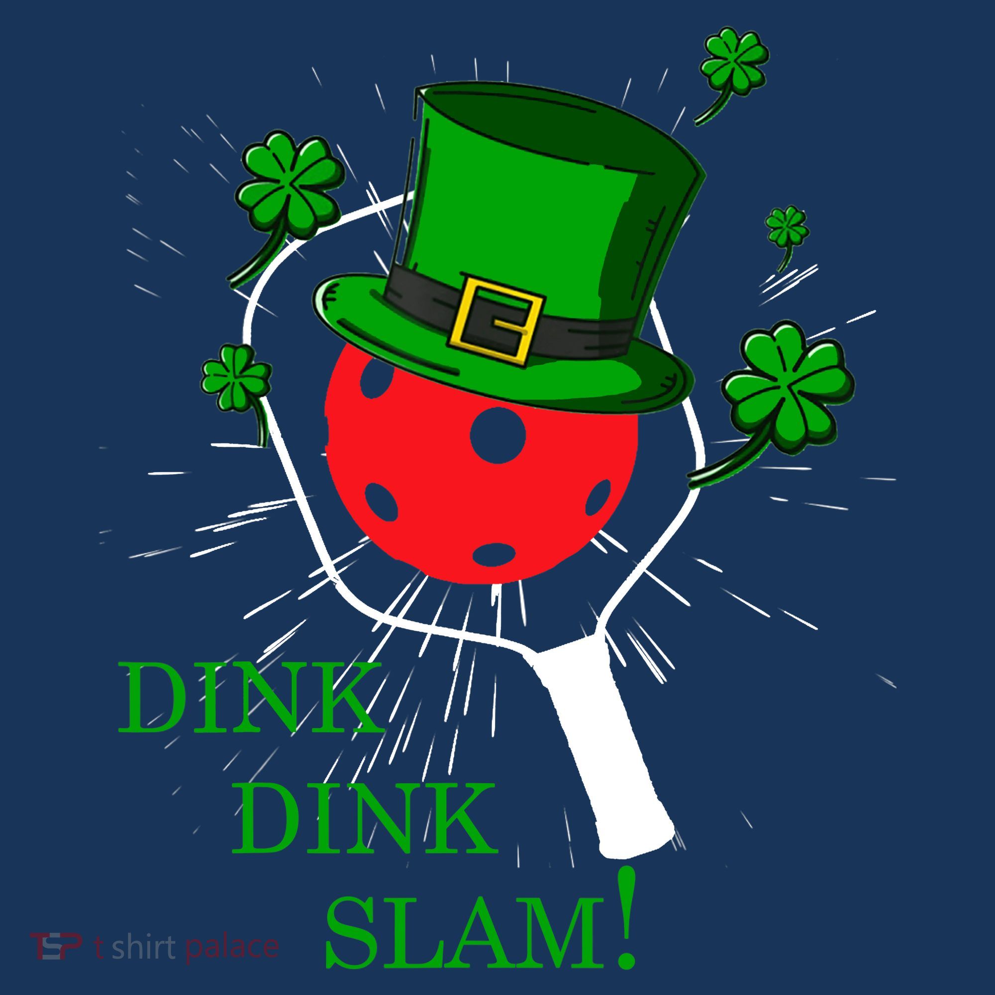 Pickleball St Patricks Day Leprechaun Dink Dink Slam Visor