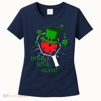 Pickleball St Patricks Day Leprechaun Dink Dink Slam Women's T-Shirt thumb 0