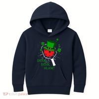 Pickleball St Patricks Day Leprechaun Dink Dink Slam Kids Hoodie thumb 0