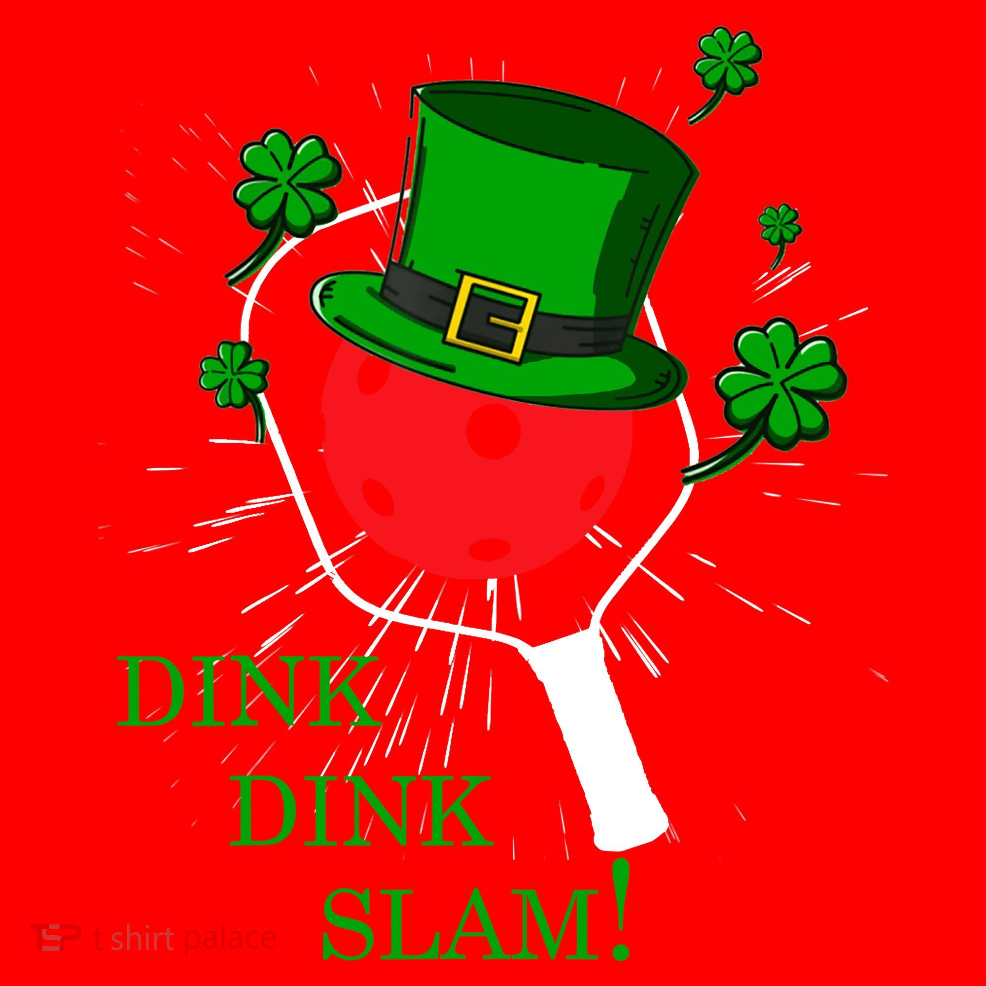 Pickleball St Patricks Day Leprechaun Dink Dink Slam Santa Hat