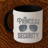 Princess Security Protection Birthday Party Matching Family Coffee Mug thumb 2