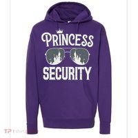 Princess Security Protection Birthday Party Matching Family Hoodie thumb 0