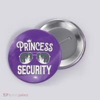 Princess Security Protection Birthday Party Matching Family Button thumb 0