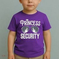 Princess Security Protection Birthday Party Matching Family Toddler T-Shirt thumb 2
