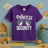 Princess Security Protection Birthday Party Matching Family Toddler T-Shirt thumb 3