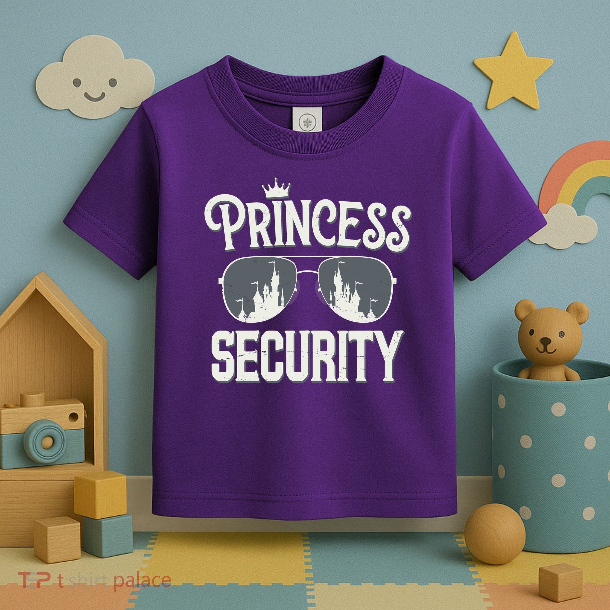 Princess Security Protection Birthday Party Matching Family Toddler T-Shirt