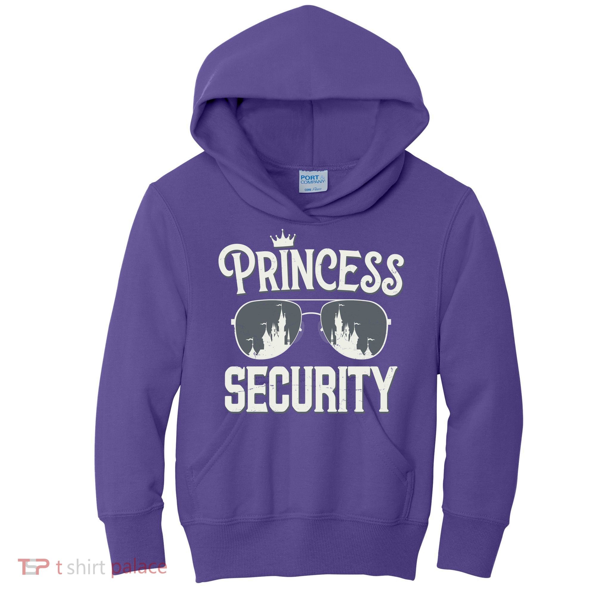 Princess Security Protection Birthday Party Matching Family Kids Hoodie