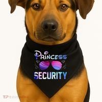 Princess Security Perfects Art For Dad or Boyfriend USA-Made Doggie Bandana thumb 1