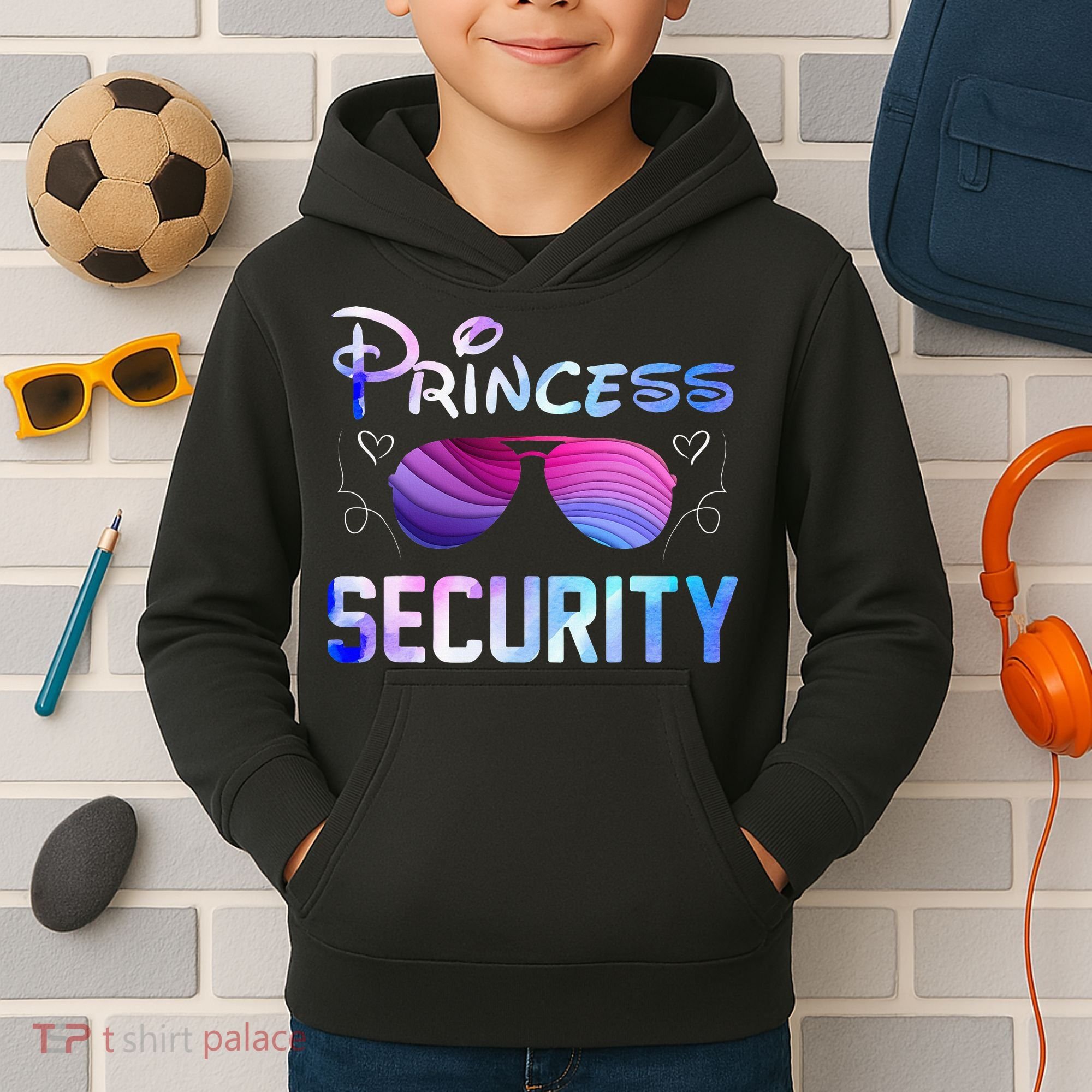 Princess Security Perfects Art For Dad or Boyfriend Kids Hoodie