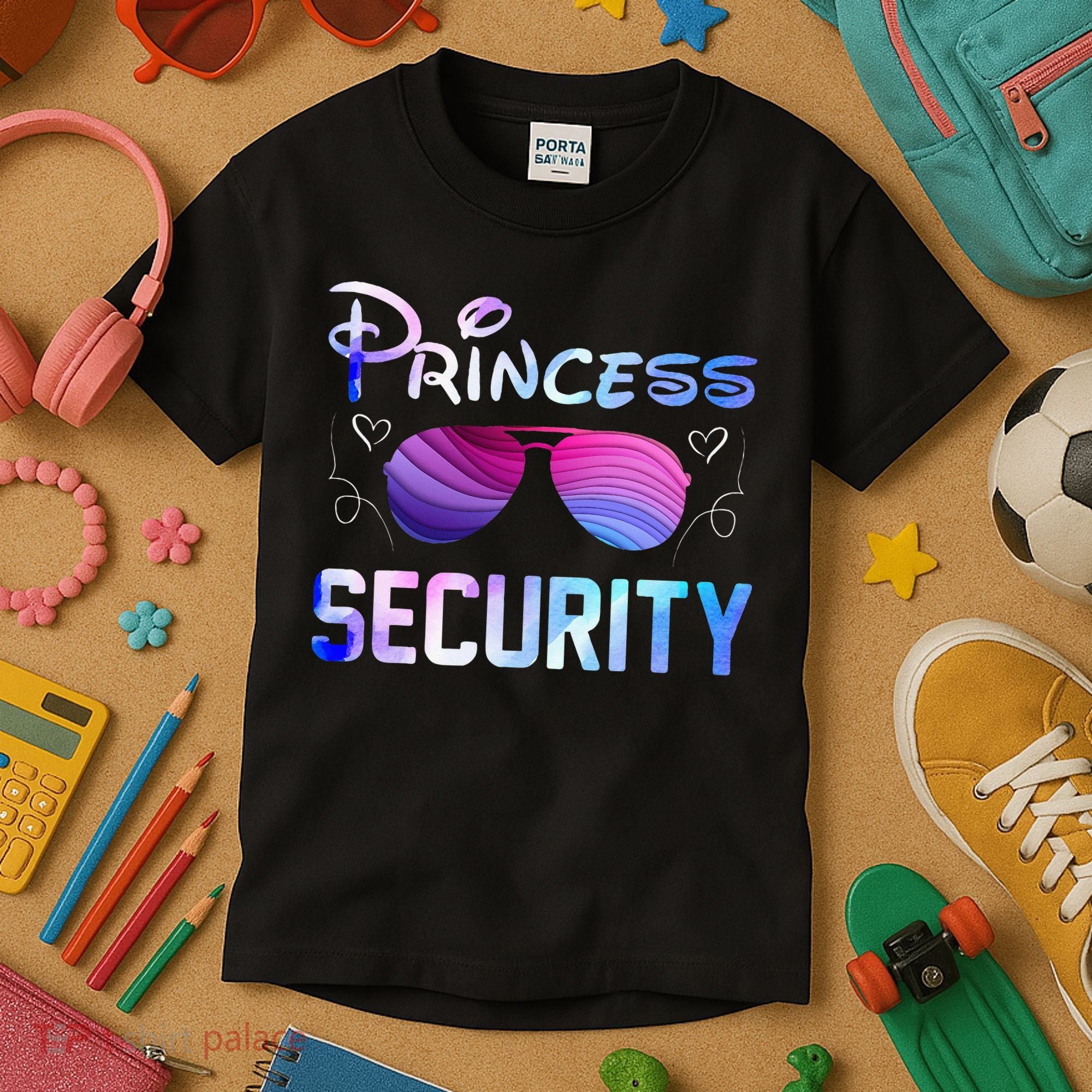 Princess Security Perfects Art For Dad or Boyfriend Kids T-Shirt