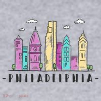 Philadelphia Skyline Pennsylvania Souvenir Gift Women's Sweatshirt thumb 2