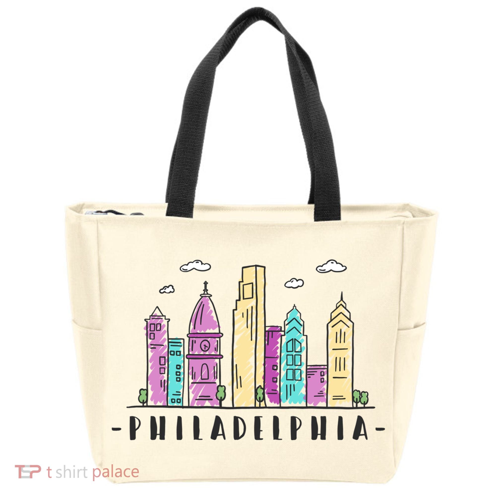 Philadelphia Skyline Pennsylvania Souvenir Gift Tote Bag