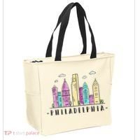 Philadelphia Skyline Pennsylvania Souvenir Gift Tote Bag thumb 2
