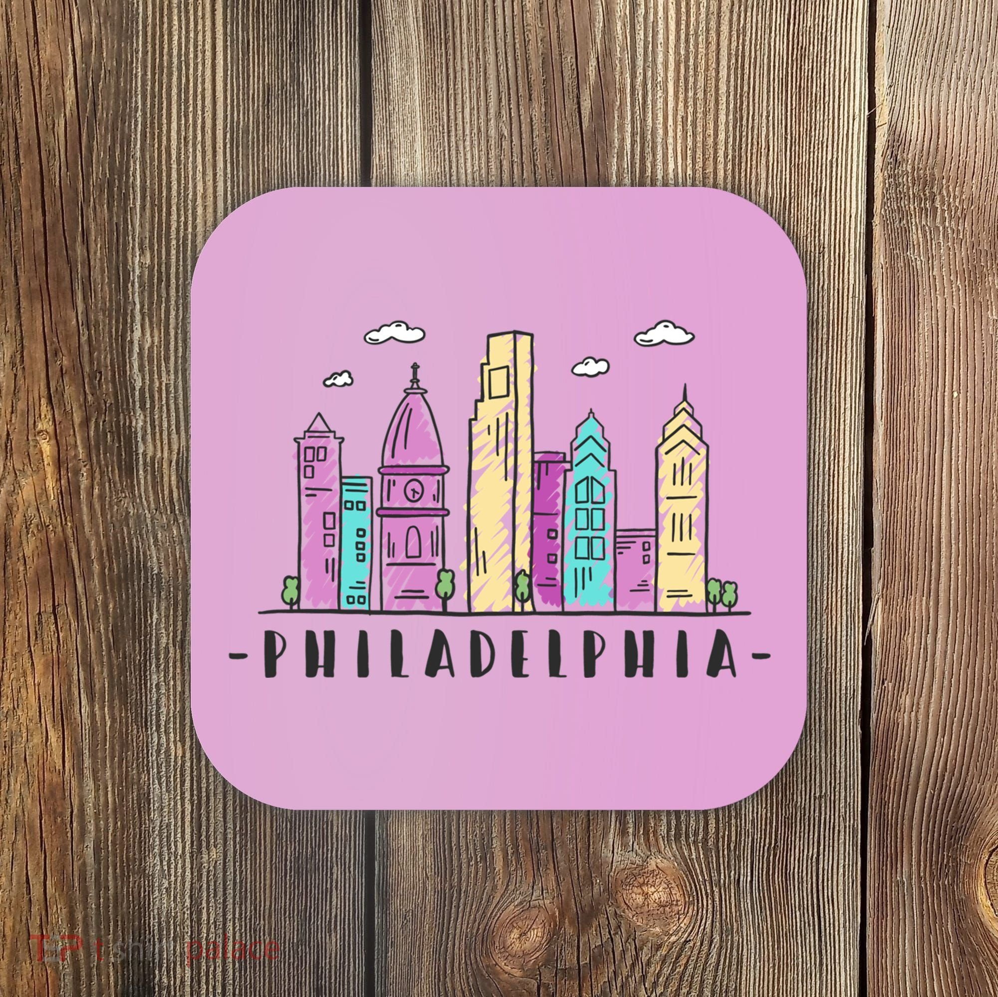 Philadelphia Skyline Pennsylvania Souvenir Gift Coaster
