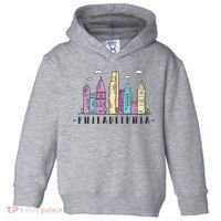 Philadelphia Skyline Pennsylvania Souvenir Gift Toddler Hoodie thumb 0