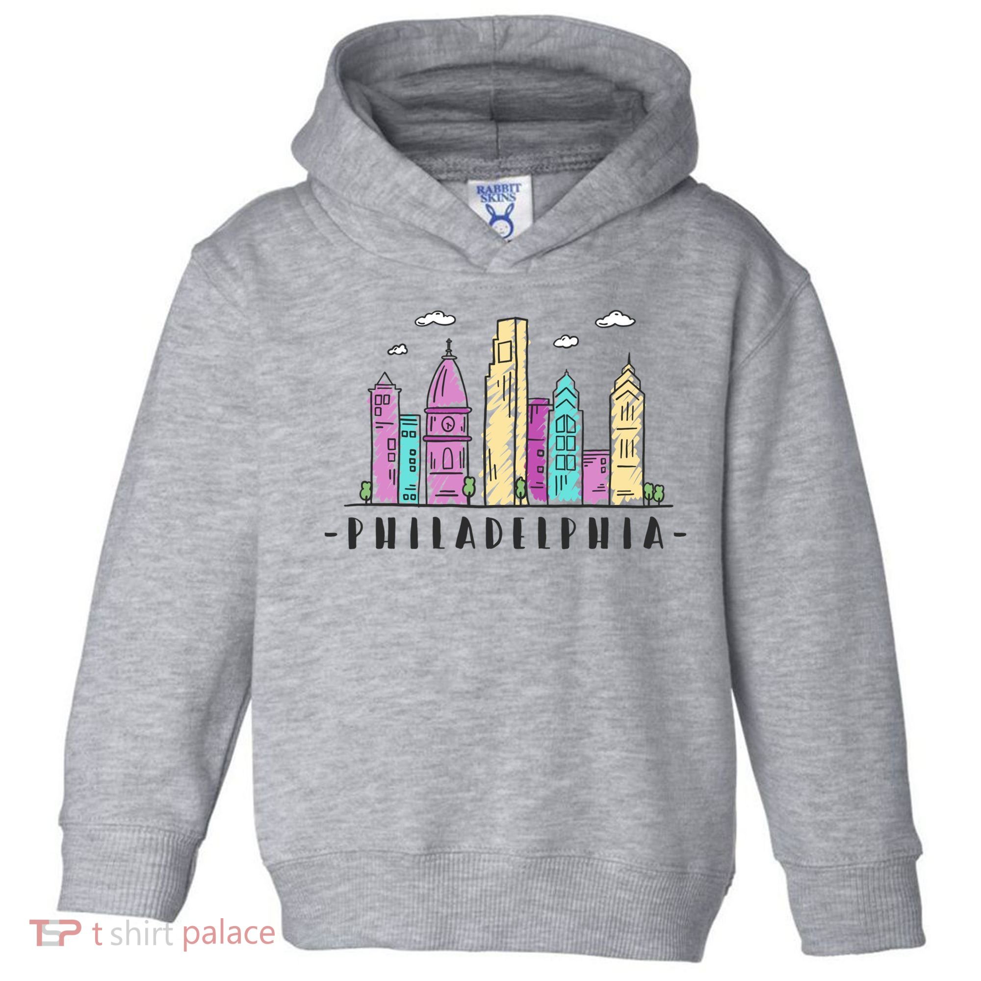 Philadelphia Skyline Pennsylvania Souvenir Gift Toddler Hoodie