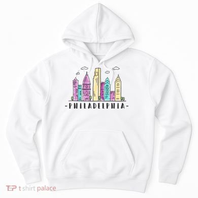 Philadelphia Skyline Pennsylvania Souvenir Gift Hoodie