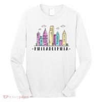 Philadelphia Skyline Pennsylvania Souvenir Gift Long Sleeve Shirt thumb 0