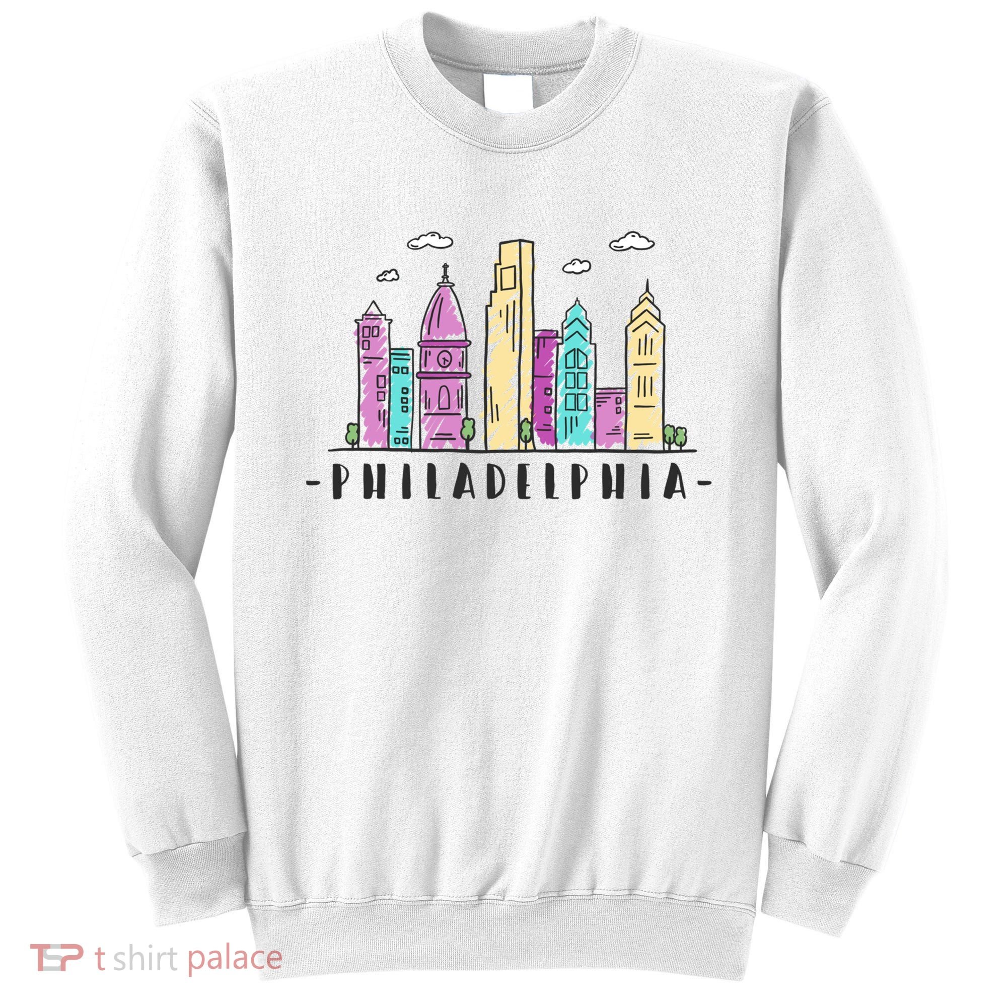 Philadelphia Skyline Pennsylvania Souvenir Gift Sweatshirt