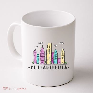 Philadelphia Skyline Pennsylvania Souvenir Gift Coffee Mug