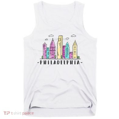 Philadelphia Skyline Pennsylvania Souvenir Gift Tank Top