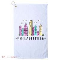Philadelphia Skyline Pennsylvania Souvenir Gift Golf Towel thumb 0