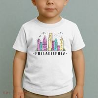 Philadelphia Skyline Pennsylvania Souvenir Gift Toddler T-Shirt thumb 2