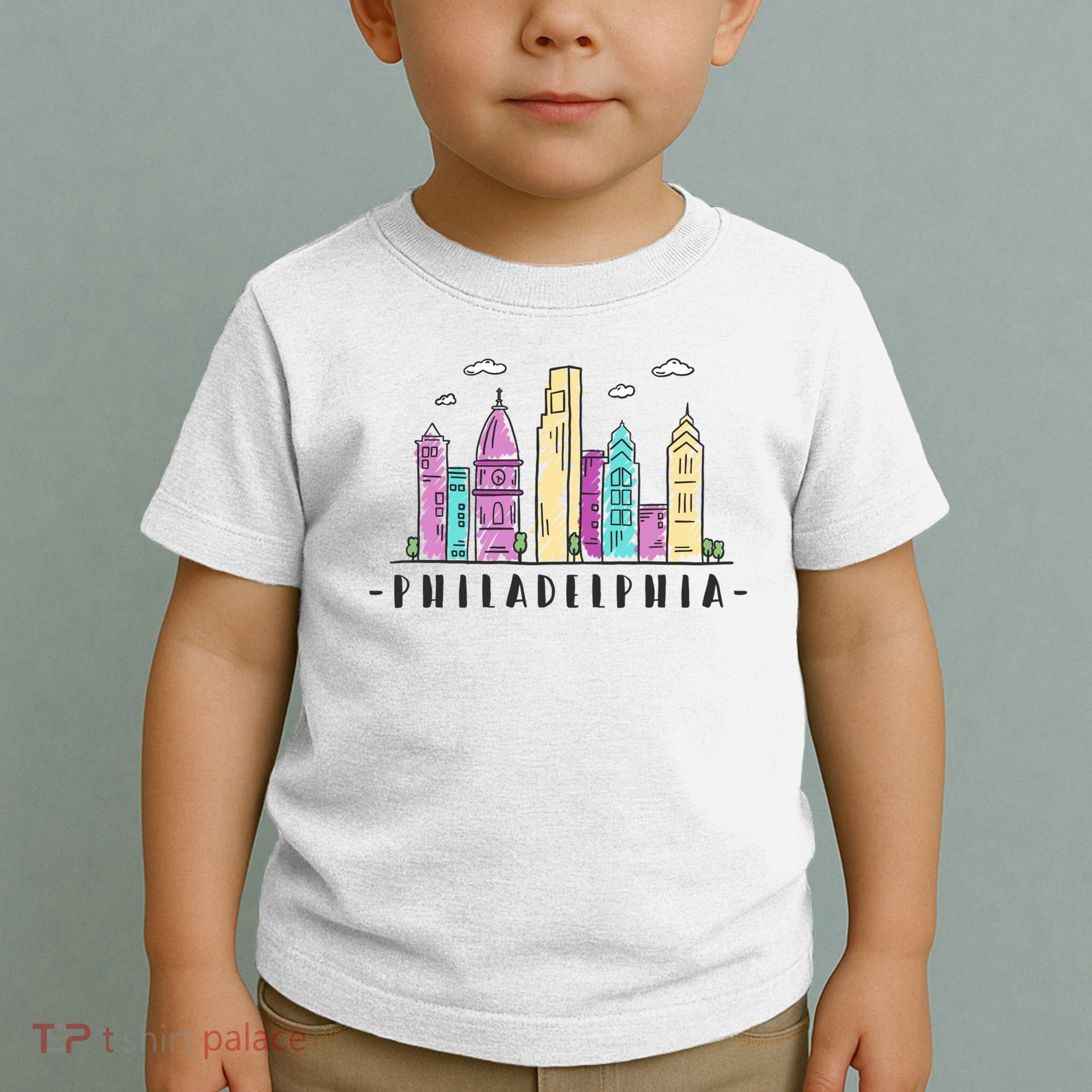 Philadelphia Skyline Pennsylvania Souvenir Gift Toddler T-Shirt