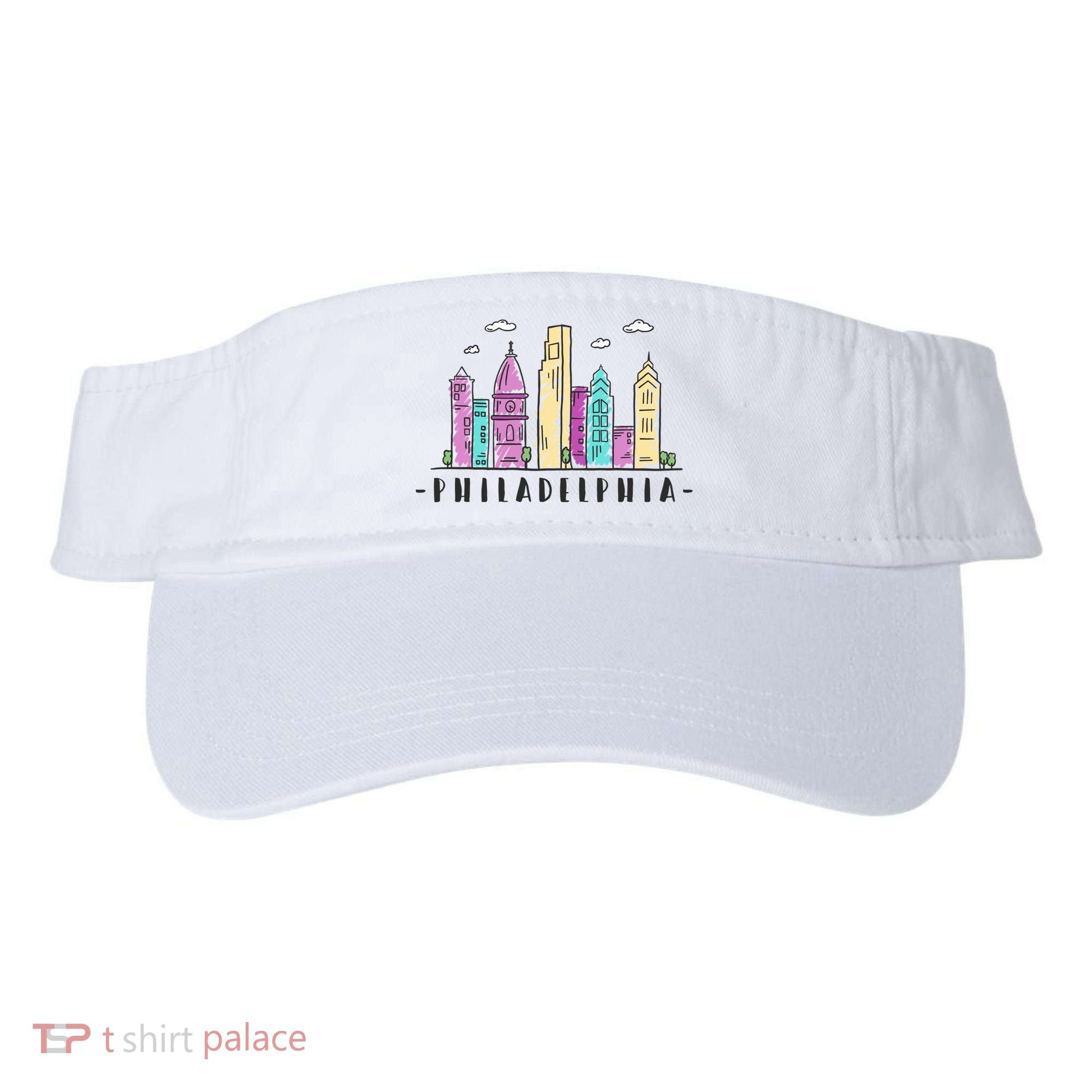 Philadelphia Skyline Pennsylvania Souvenir Gift Visor