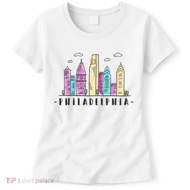 Philadelphia Skyline Pennsylvania Souvenir Gift Women's T-Shirt