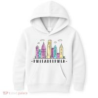 Philadelphia Skyline Pennsylvania Souvenir Gift Kids Hoodie thumb 0