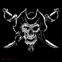 Pirate Skull Kids Long Sleeve Shirt thumb 2