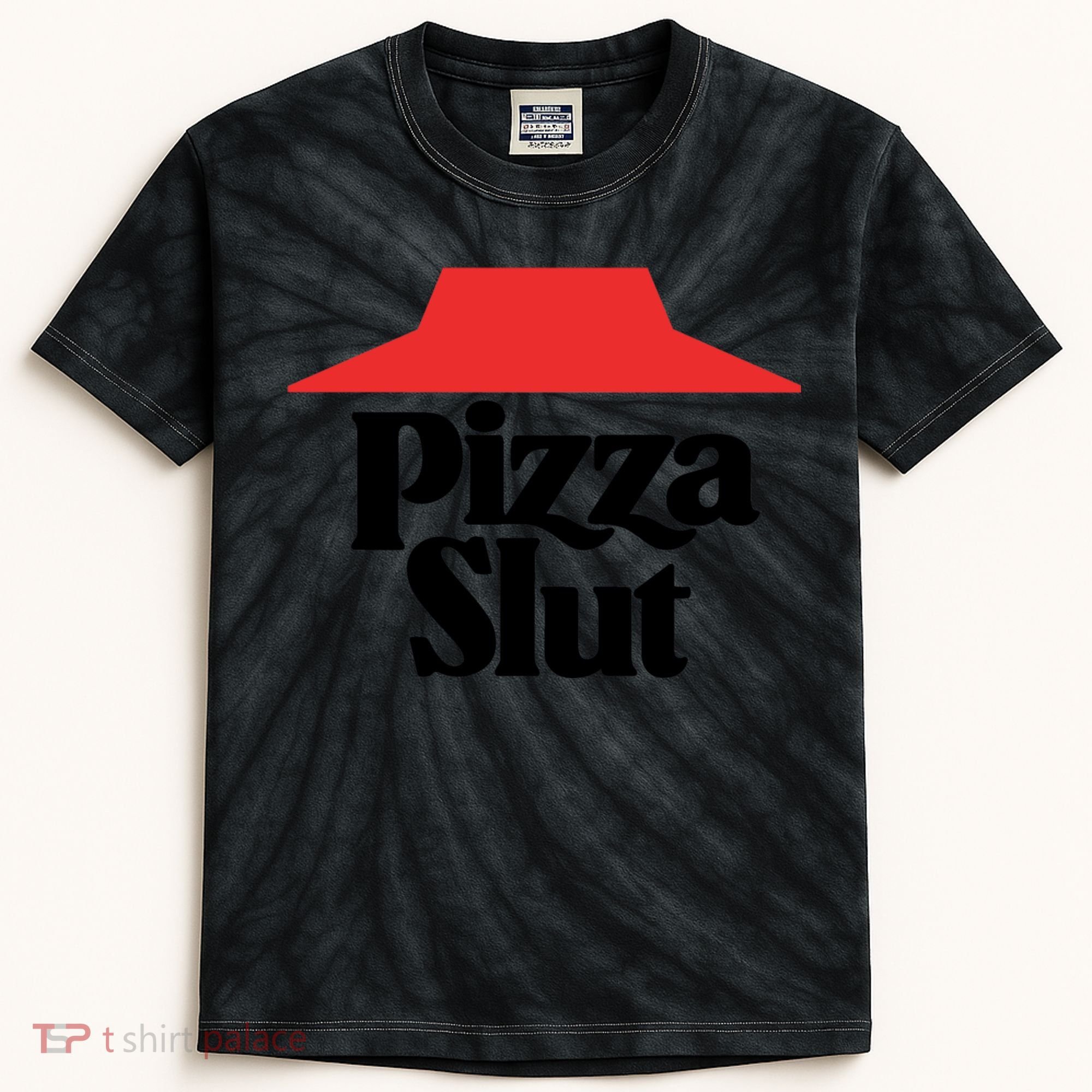 Pizza Slut Pizza Lover Kids Tie-Dye T-Shirt