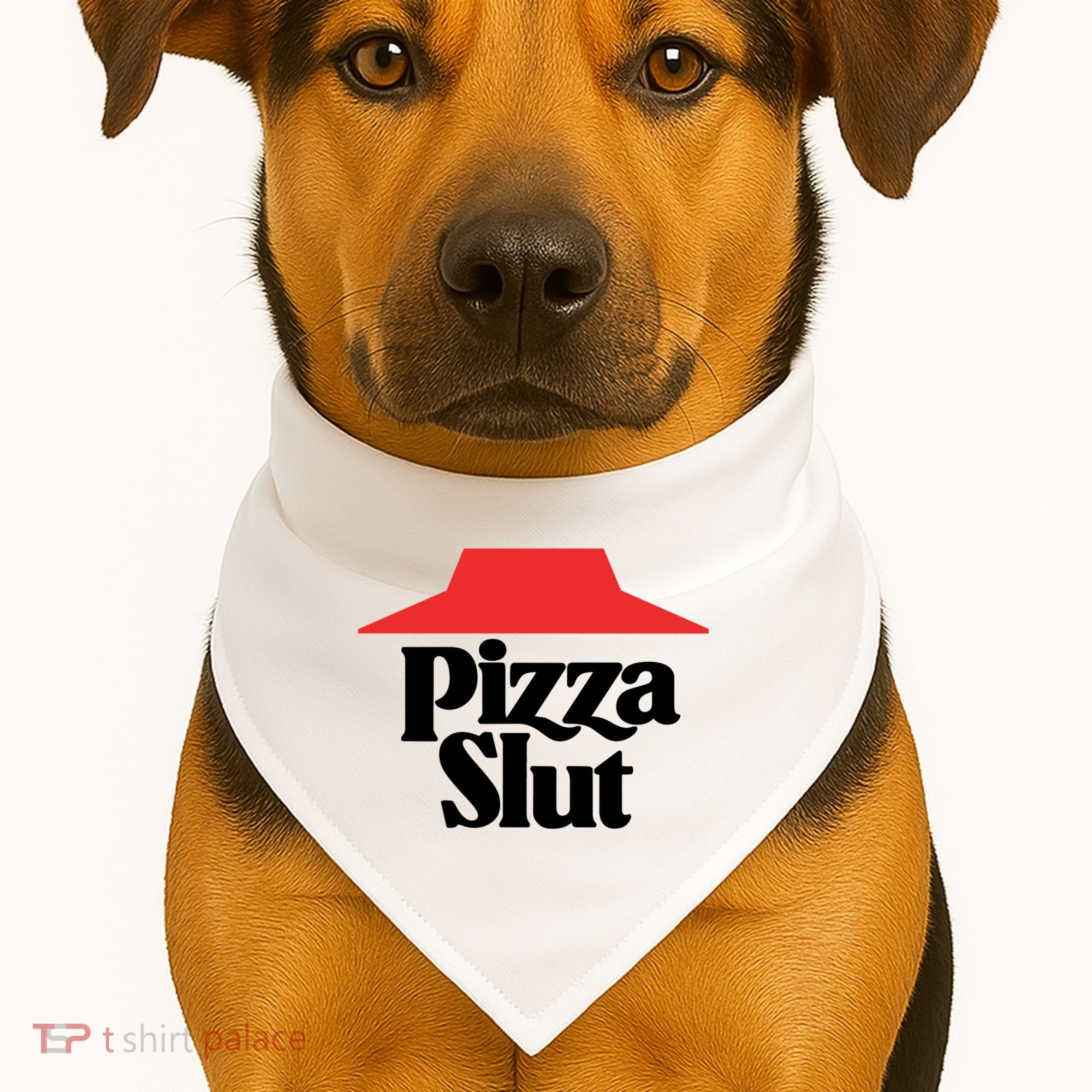 Pizza Slut Pizza Lover USA-Made Doggie Bandana