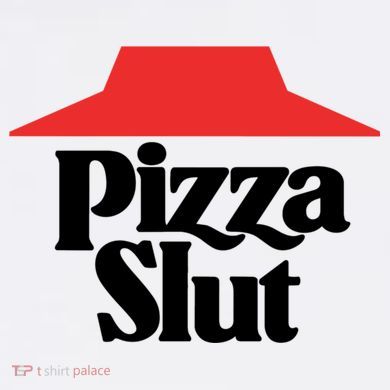 Pizza Slut Pizza Lover V-Neck T-Shirt