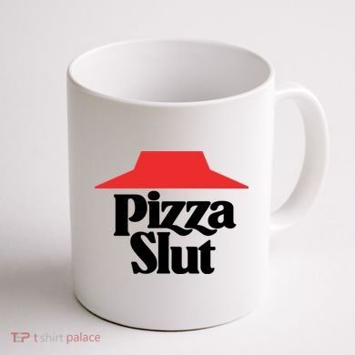 Pizza Slut Pizza Lover Coffee Mug back