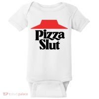 Pizza Slut Pizza Lover Baby Bodysuit thumb 0