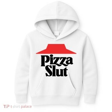 Pizza Slut Pizza Lover Kids Hoodie