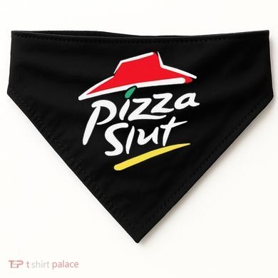 Pizza Slut Pepperoni Cheese Slice USA-Made Doggie Bandana