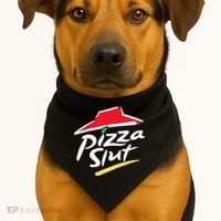 Pizza Slut Pepperoni Cheese Slice USA-Made Doggie Bandana thumb 1