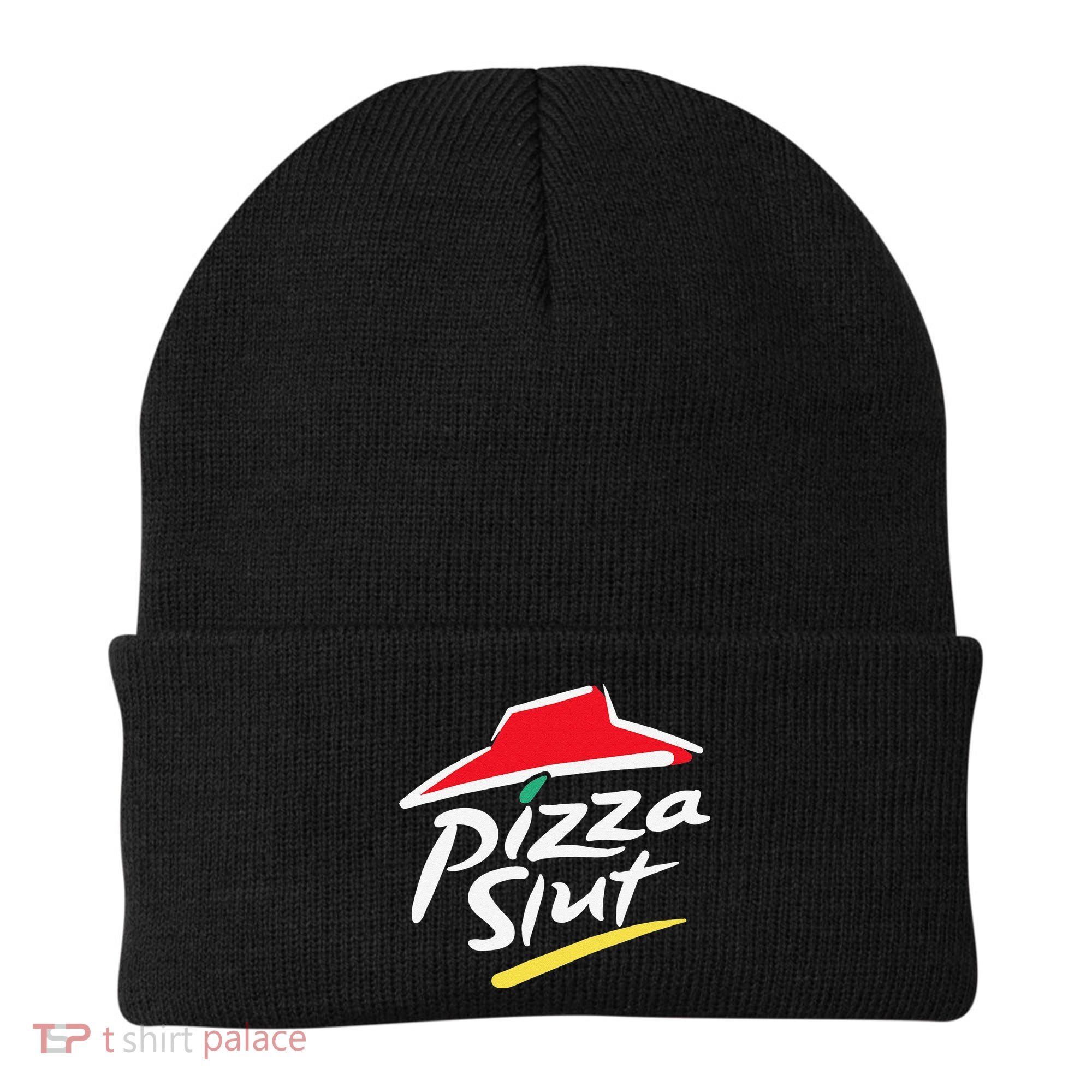 Pizza Slut Pepperoni Cheese Slice Beanie