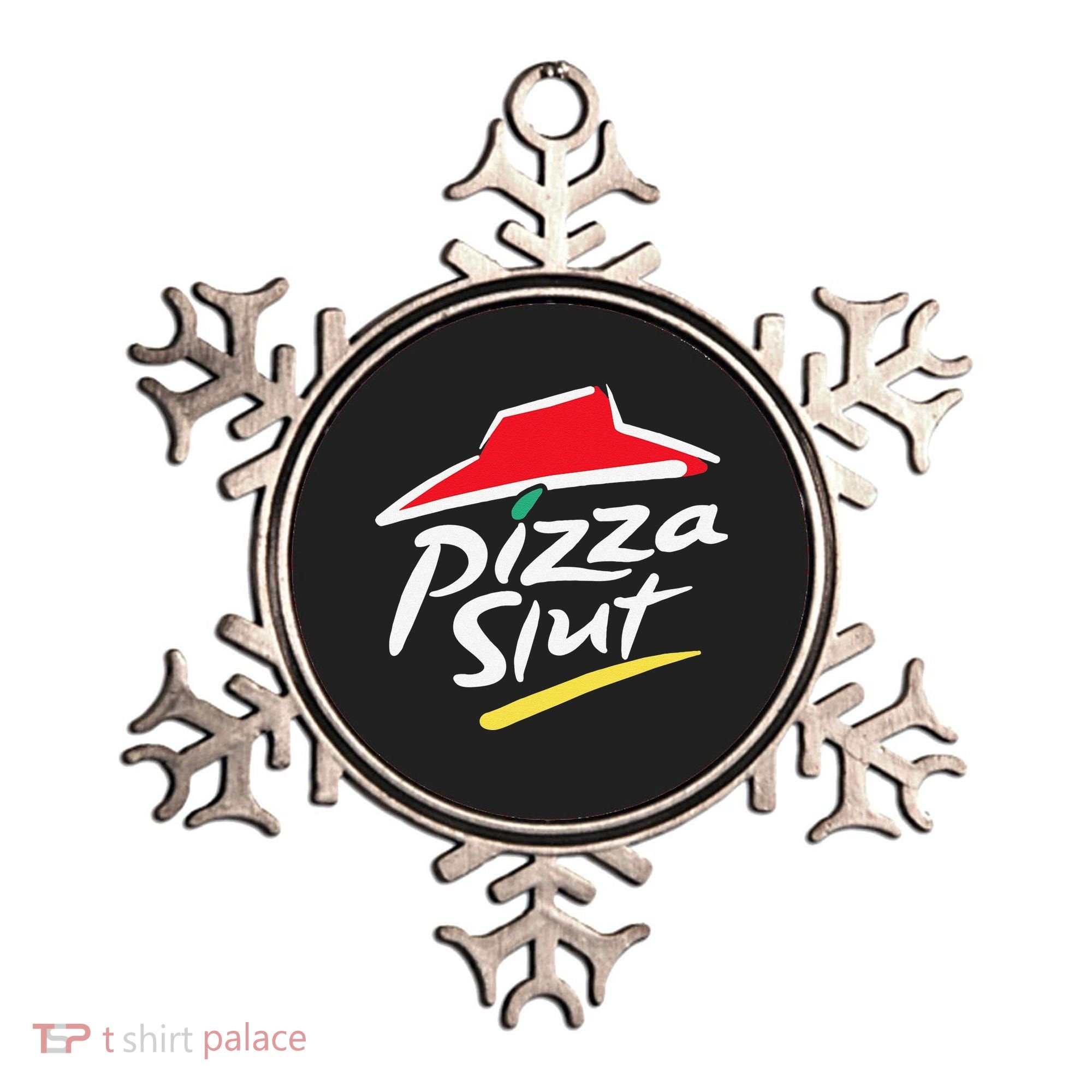 Pizza Slut Pepperoni Cheese Slice Ornament