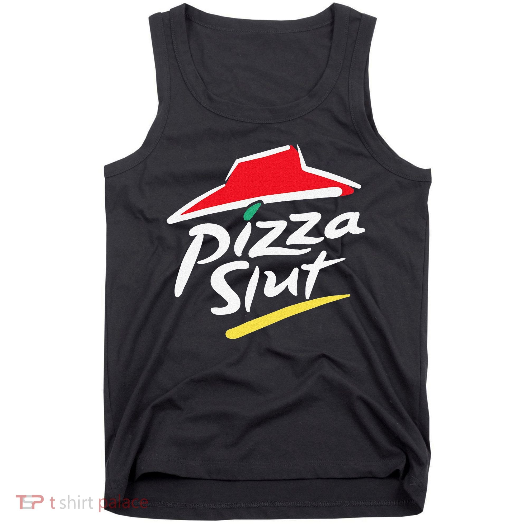 Pizza Slut Pepperoni Cheese Slice Tank Top