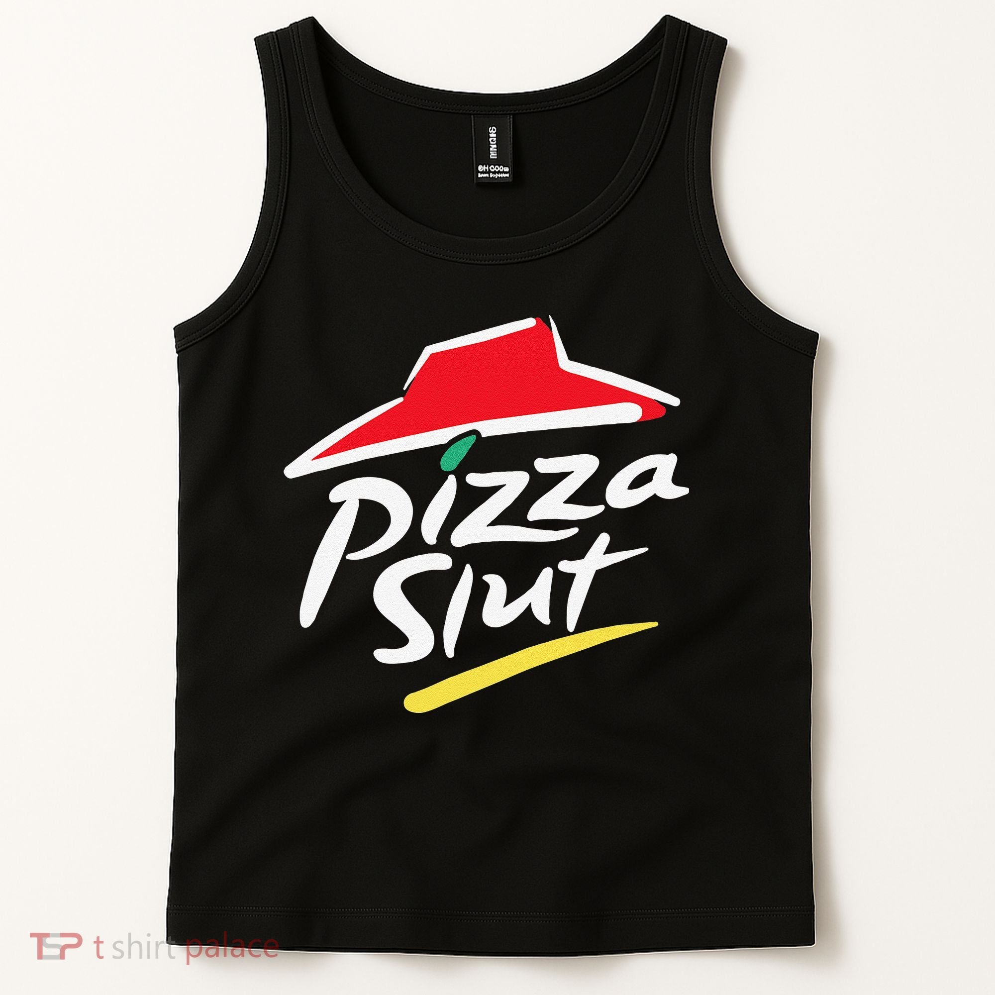 Pizza Slut Pepperoni Cheese Slice Tank Top