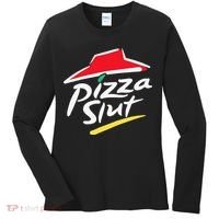 Pizza Slut Pepperoni Cheese Slice Women's Long Sleeve Shirt thumb 0