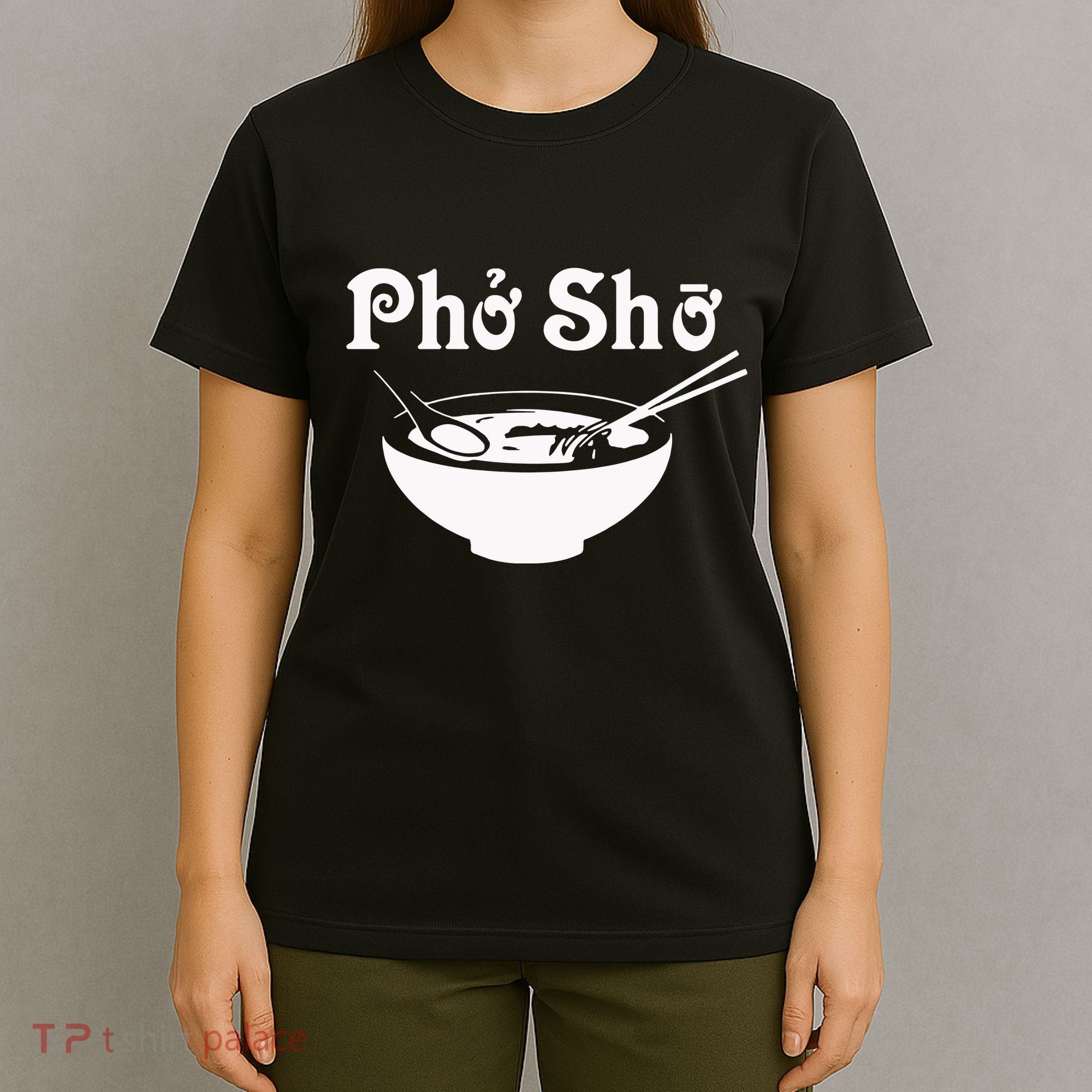 Pho Sho Present Foodie Soup Vietnamese Viet Asian Food Bow T-Shirt